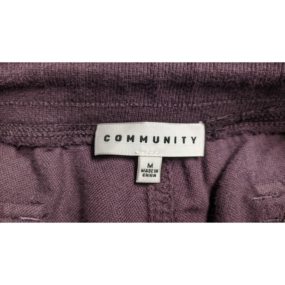 Aritzia COMMUNITY Cebu Cotton Eggplant Purple Colored Joggers Pants M - Picture 10 of 12